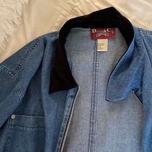 oversized light jean jacket